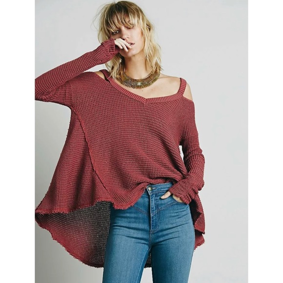 Free People Sweaters - Free People 'Moonshine V' Cold Shoulder Sweater